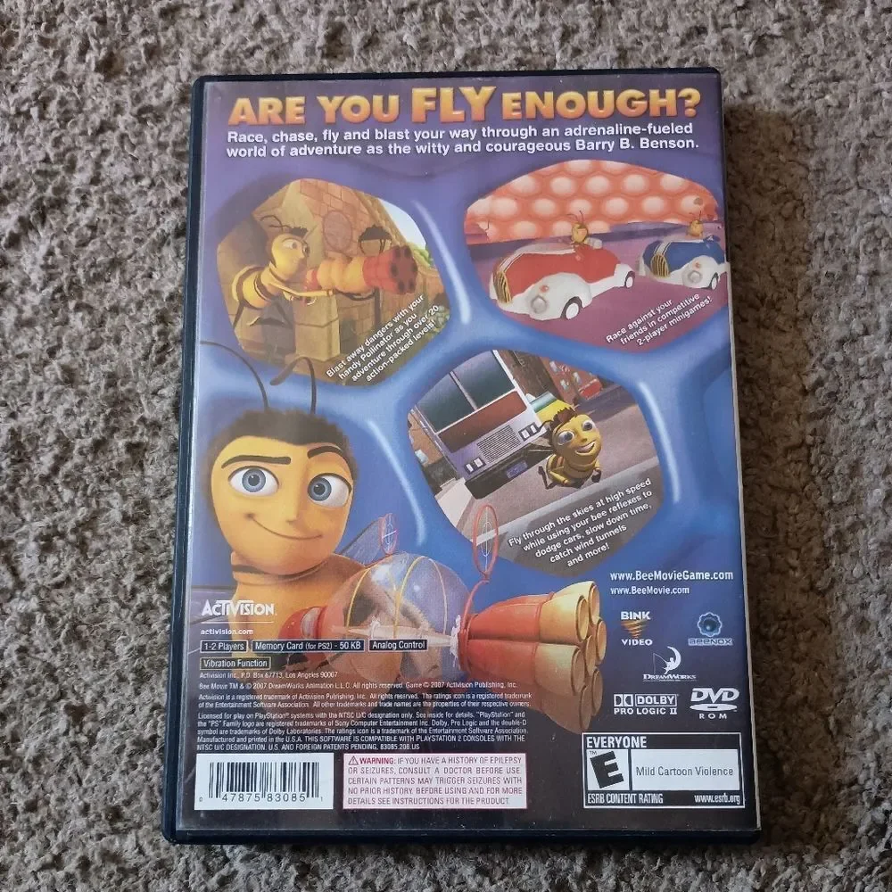 Bee Movie The Game PlayStation 2 Video Game PRE-OWNED COMPLETE
